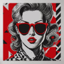 Search for black red pop art posters Comic book style