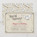 Search for hogwarts party invitations Magical owl design