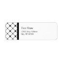 Search for crossing return address labels Black