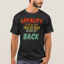 Search for loyalty tshirts Behind