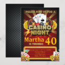 Search for las vegas birthday invitations Black