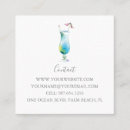 Search for cocktail business cards Beach