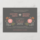 Search for flowery wedding invitations Botanical