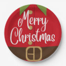 Search for elf christmas plates Red and green