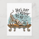 Search for dead cat postcards Skeleton