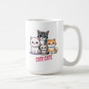 Search for cartoon cat design mugs Funny