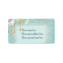Search for gold lace return address labels Pink