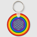 Search for rainbow flower key rings Lesbian