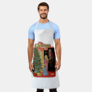 Search for happy holidays aprons Santa
