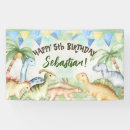 Search for dinosaur birthday banners Green