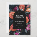 Search for dark bridal shower invitations Moody