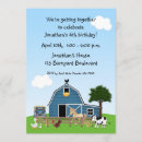 Search for barnyard friends birthday invitations Farm