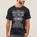 Search for high voltage tshirts Electrician