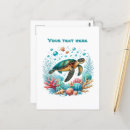 Search for cute turtle postcards Beach