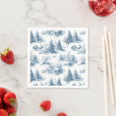 Search for blue christmas napkins Vintage