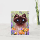Search for siamese cat art cards Cats
