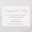 Search for silver engagement party invitations Typography