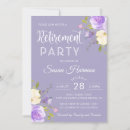 Search for purple retirement party invitations Modern