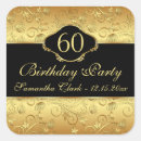 Search for black and gold floral stickers Party