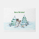 Search for christmas cat doormats Snowman