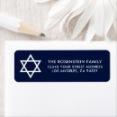 Search for mitzvah return address labels Blue