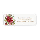 Search for winter flowers return address labels Rustic