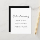 Search for funny wedding programmes Order of ceremony