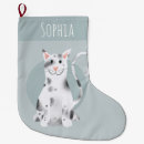 Search for white cat christmas stockings Cute