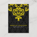 Search for black and yellow business cards Retro