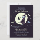 Search for tea halloween invitations Witch
