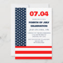 Search for patriotic seasonal invitations July