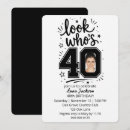 Search for fun 40th birthday invitations Contemporary