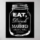 Search for eat drink and be married posters Chic