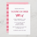 Search for valentine dinner party invitations Pink hearts