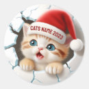 Search for christmas kitten stickers Kitty
