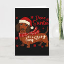Search for funny dachshund christmas cards Santa