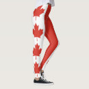 Search for canadian flag leggings Maple leaf