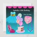 Search for kids dress up party invitations Pink