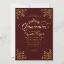 Search for burgundy quince invitations Miss quince mexican