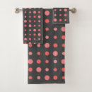 Search for salmon pink bath towels Dots