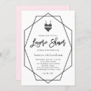 Search for pink black lingerie party invitations Modern