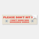 Search for hit me bumper stickers Insurance