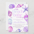 Search for beach babe invitations Seashell