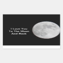 Search for to the moon and back stickers Space