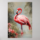 Search for vintage flamingo posters Retro travel