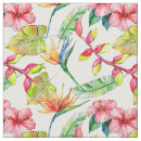 Search for tropical leaves pattern fabric Pink