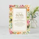 Search for red and gold 60th birthday invitations Floral