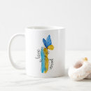 Search for war is peace mugs Ukrainian flag