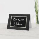 Search for usher invitations Black and white