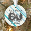 Search for 60th birthday christmas tree decorations Over the hill